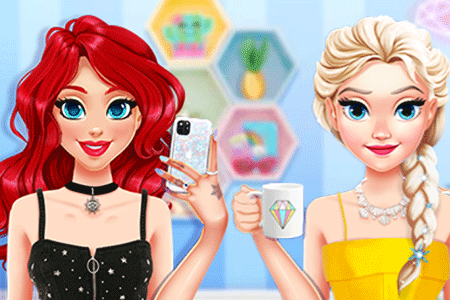 Jeu Elsa et Ariel Relooking