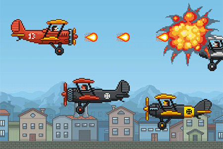 Jeu Flappy Avion Air Wolves