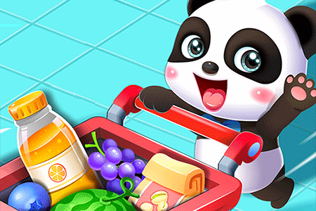 Jeu Bébé Panda au Supermarché