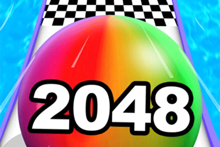 Jeu Ball Roll Color 2048
