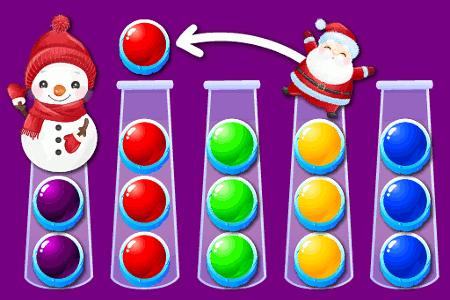 Jeu Triez les boules de Noël
