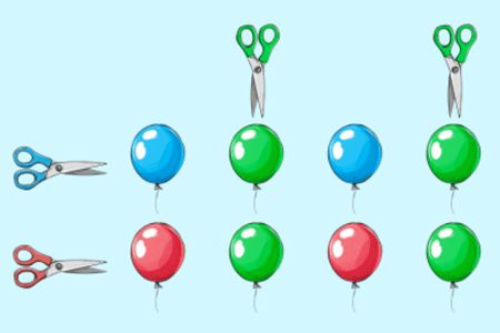Jeu Balloons and Scissors