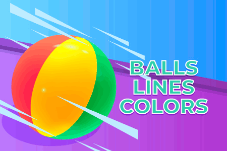 Jeu Balles Lignes Colorées