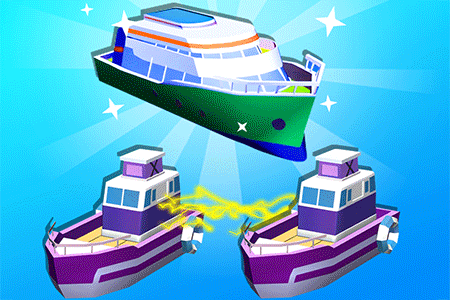 Jeu Boat Merge & Race
