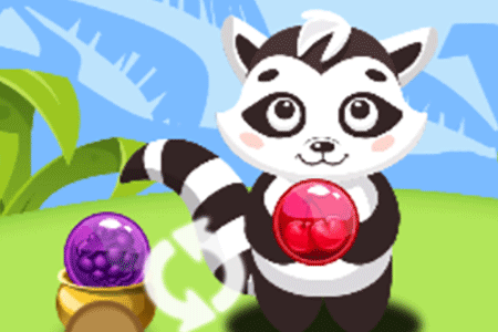 Jeu Bubble Shooter Raccoon