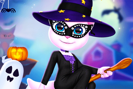 Jeu Angela prépare Halloween