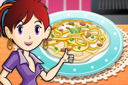 Jeu Cuisine de Sara Fettuccine au poulet