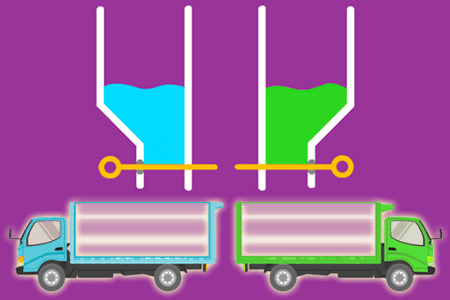 Jeu Pull the Pin Camions Colorés