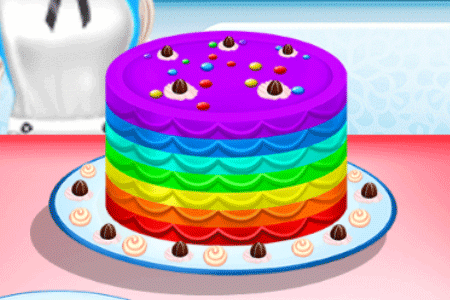 Jeu Gâteau Arc-en-ciel