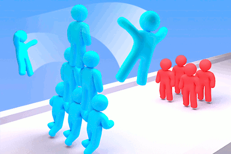 Jeu Crowd Stack Race 3D
