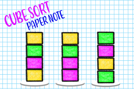Jeu Cube Sort Paper Note