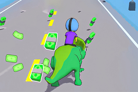 Jeu Dino Rush Hypercasual Runner
