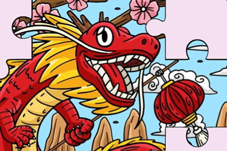 Jeu Puzzle Année du Dragon