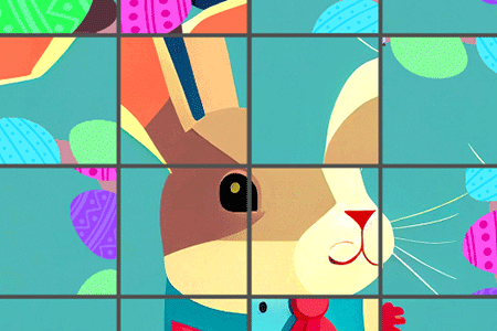 Jeu Puzzle Lapin de Pâques
