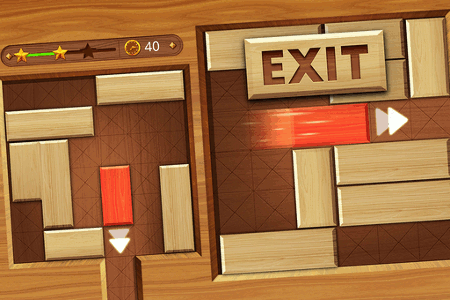 Jeu EXIT Unblock Red Wood Block