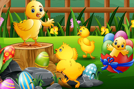 Jeu Trouve le Poussin Unique