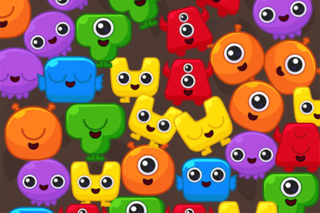 Jeu Fluffy Monsters Match