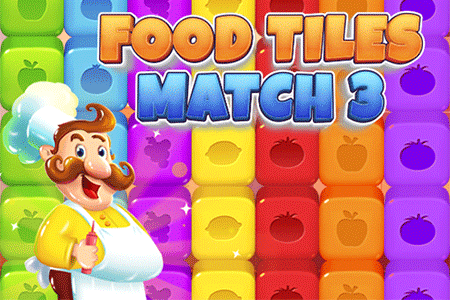 Jeu Food Tiles Match 3