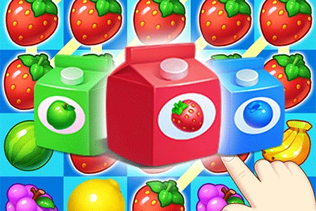 Jeu Fruit Candy-Milk Connect