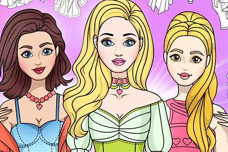 Jeu Coloriage et Habillage
