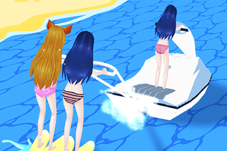 Jeu Girl Surfer 3D
