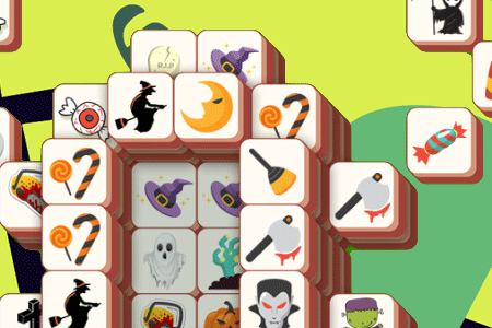Jeu Halloween Mahjong Tiles