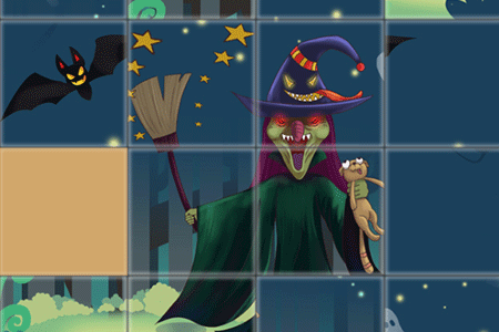 Jeu Puzzle Taquin Halloween