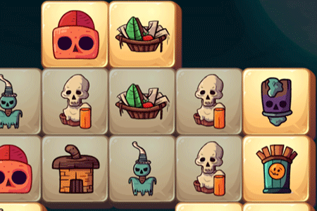 Jeu Halloween Tiles Mahjong