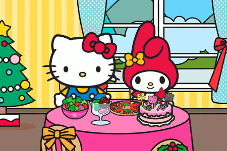 Jeu Hello Kitty Noël au Restaurant