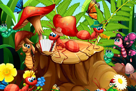 Jeu Objets Cachés Insectes