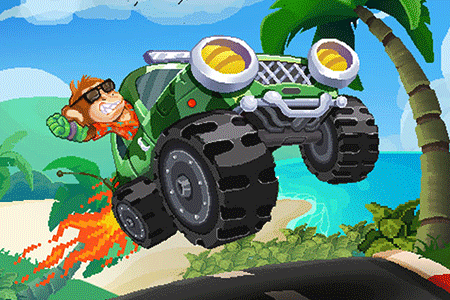 Jeu Hill Climb Pixel Car
