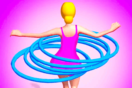 Jeu Course de Hula Hoops