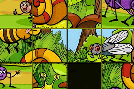 Jeu Puzzle Taquin Insectes