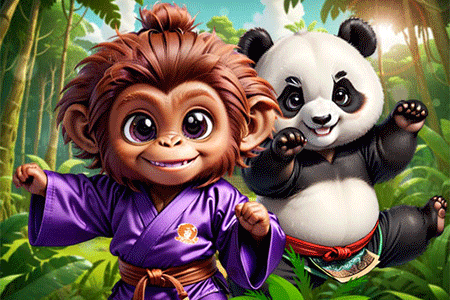 Jeu Kung-Fu Little Animals