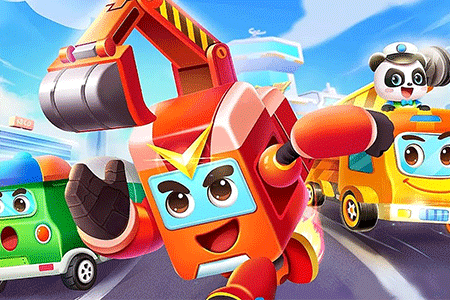 Jeu Panda et Robocar Poli