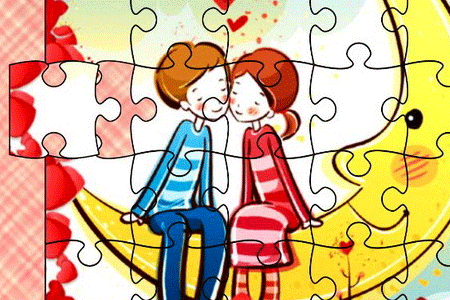 Jeu Puzzle Couple Amoureux