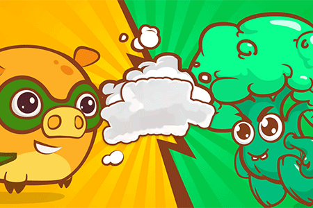 Jeu Mango Piggy Piggy vs Bad Veggies