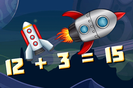 Jeu Math Rockets Addition