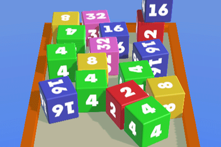 Jeu Merge Cubes 2048 3D