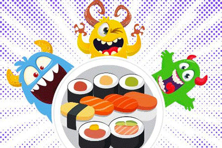 Jeu Monster X Sushi Memory