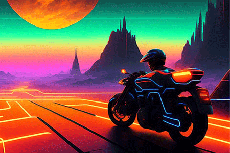 Jeu Motor Racing in Space