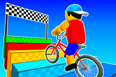 Jeu Obby on a Bike