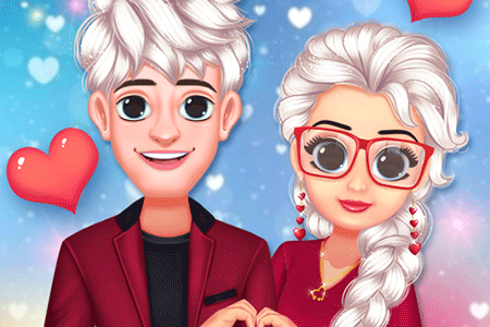 Jeu Elsa et Jack Saint-Valentin