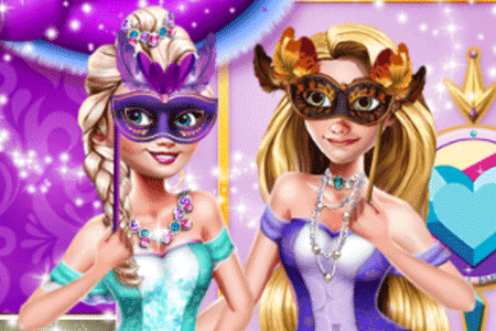 Jeu Elsa et Anna au Bal Masqué