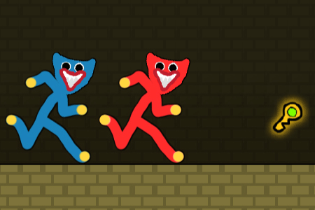 Jeu Red and Blue Stickman Huggy