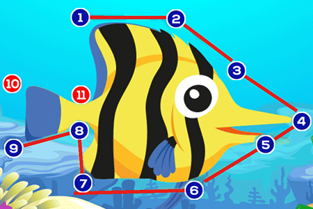 Jeu Relie les Points Animaux