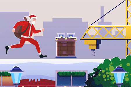 Jeu Santa Parkour