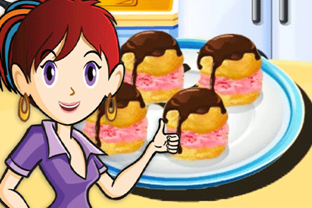 Jeu Cuisine de Sara Profiteroles Fraises