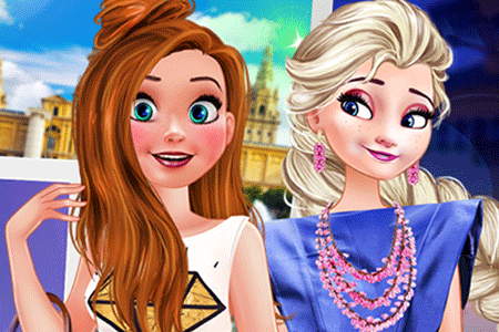Jeu Anna et Elsa en Europe