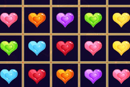 Jeu Sliding Hearts Match 3
